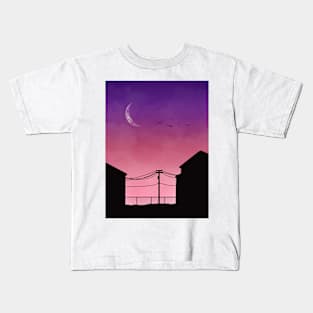 Nighttime cityscape Kids T-Shirt